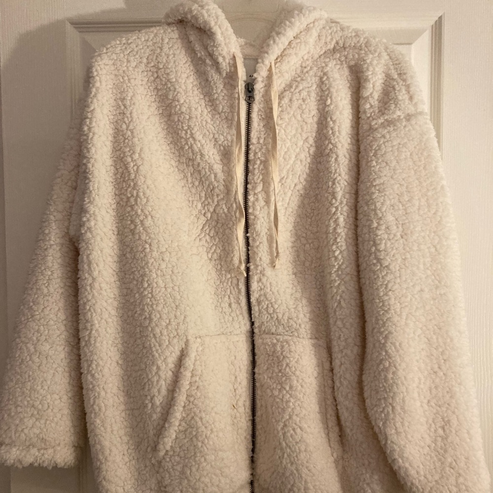 American Eagle zip up oversized teddy
